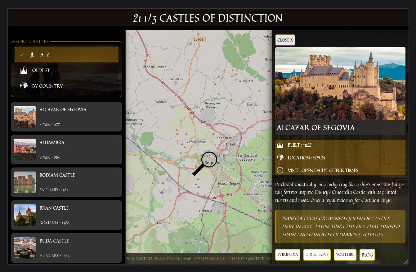 Castle App Screen